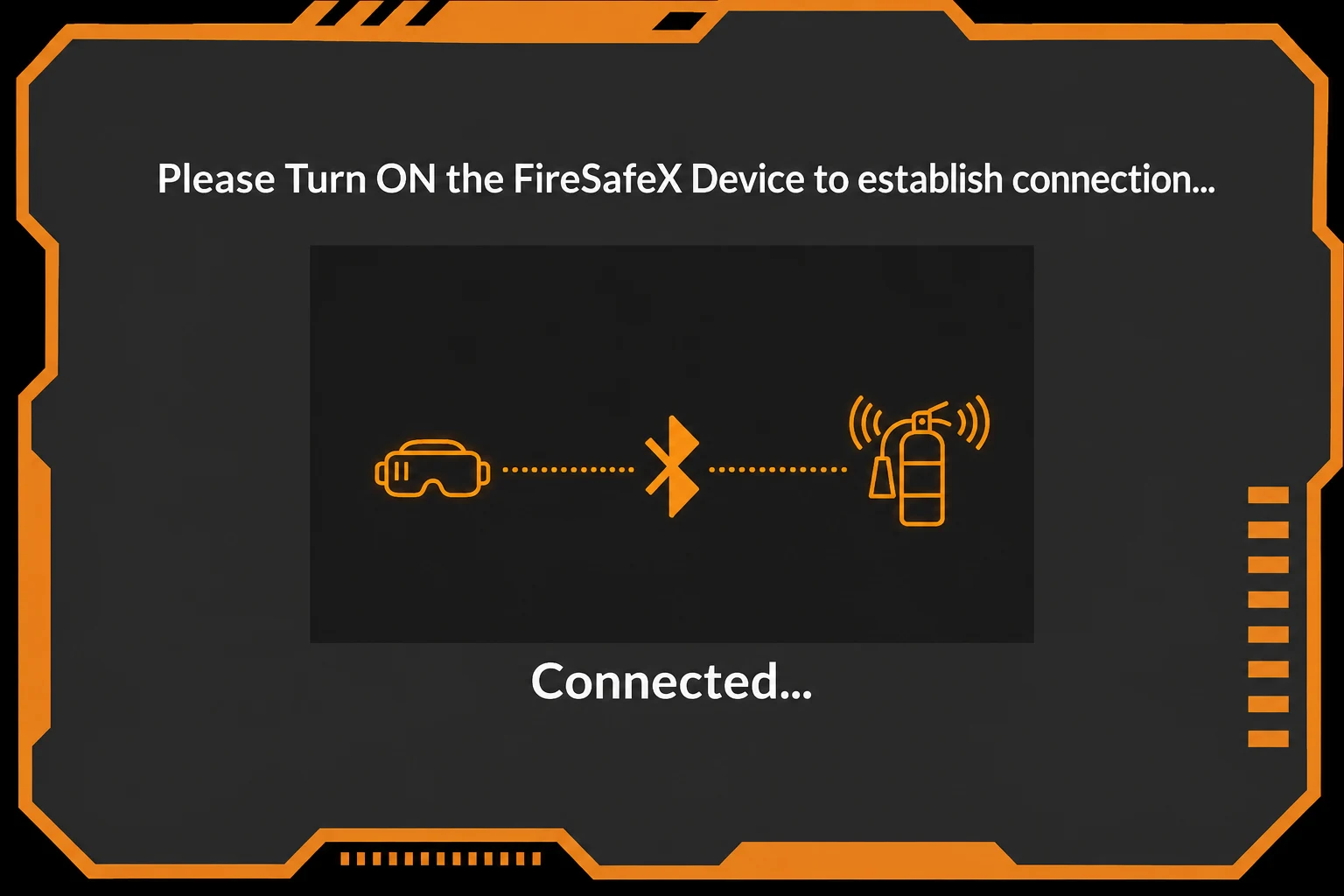 FireSafeX device connection screen